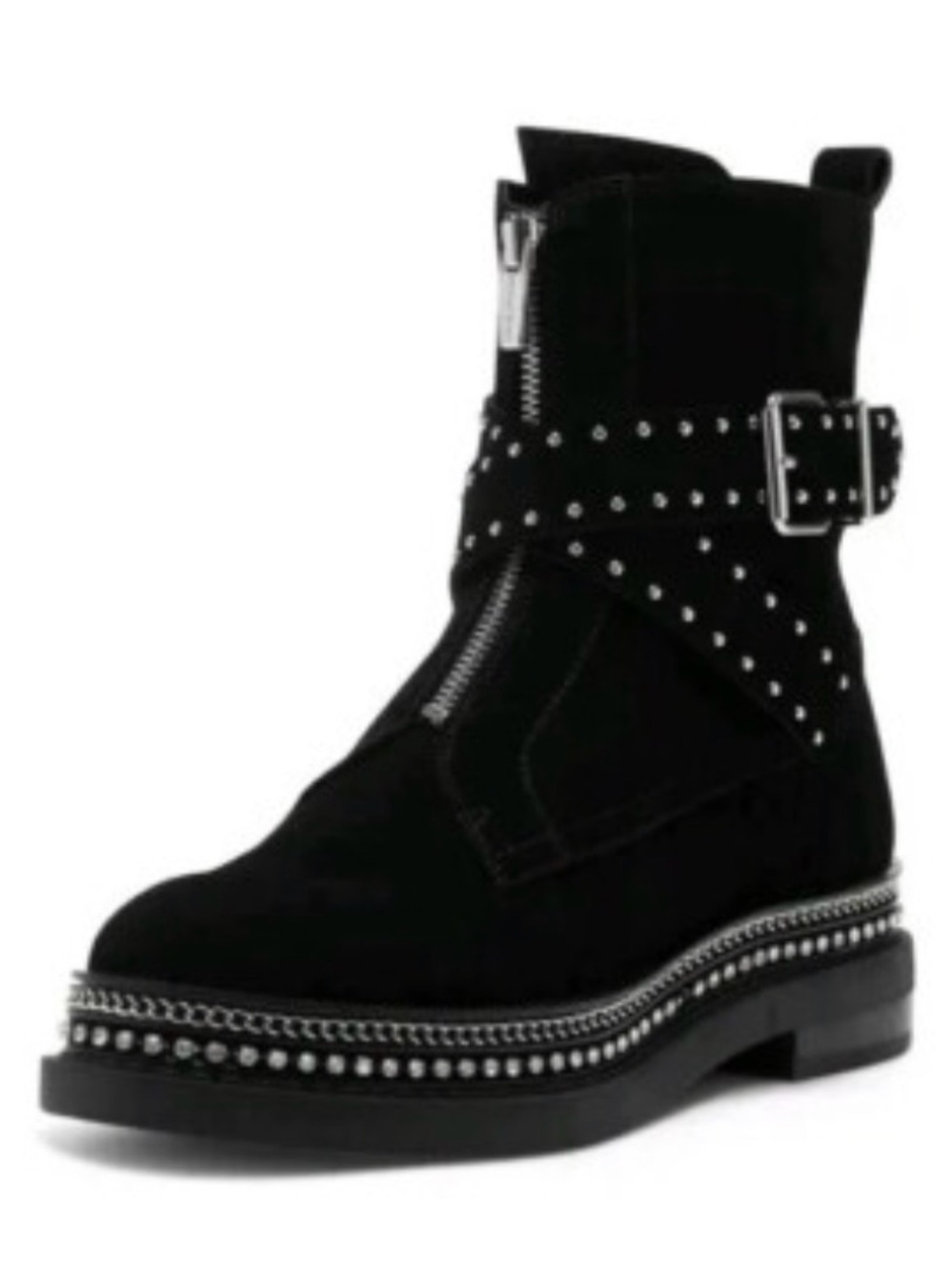 Vince Camuto Combat Biker Studded Boots